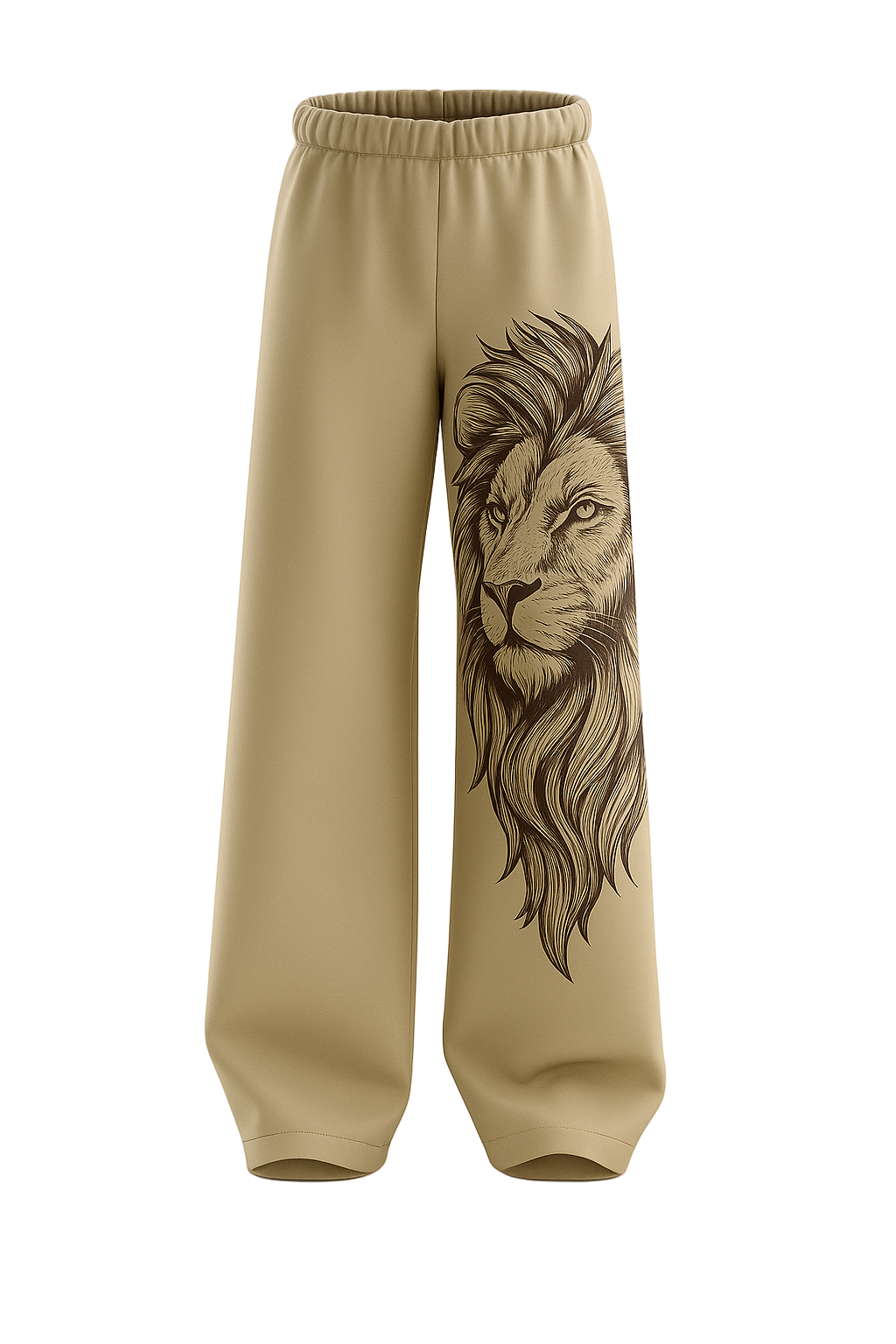 SHREEMSY Sandstone Lion Mane Baggy Pants