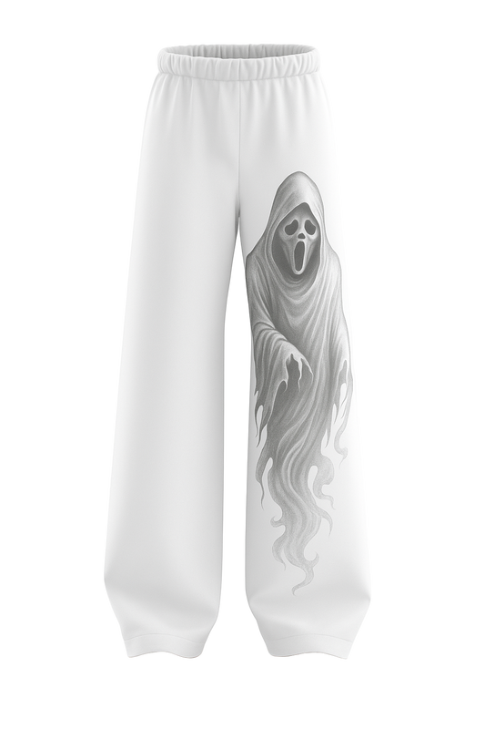 SHREEMSY Phantom White Baggy Pants