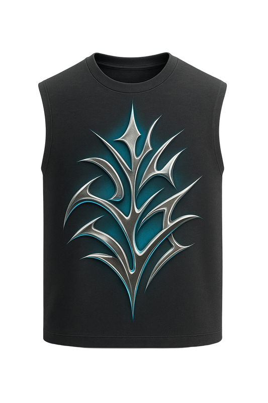 SHREEMSY “Aqua Chrome Tribal” Vest