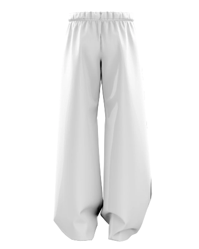 SHREEMSY White Botanical Tree Art Baggy Pants